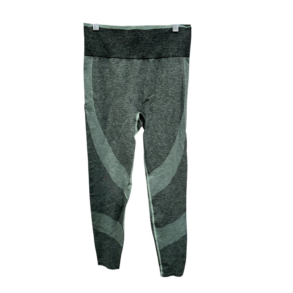 Victoria's Secret PINK Seamless High Waist Leggings Green Marled Colorblock L